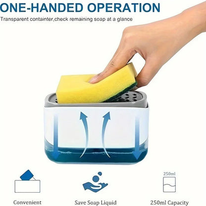 Soap and pump caddy dispenser