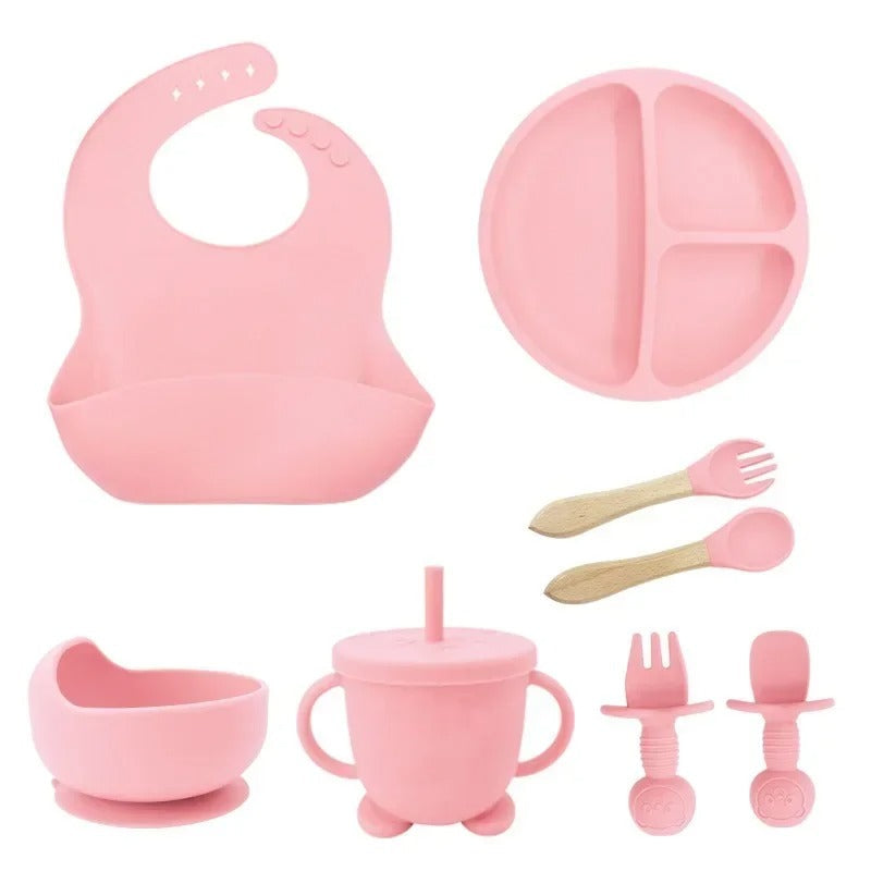 Food Grade Silicone Children's Tableware Set