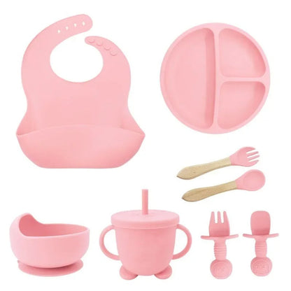 Food Grade Silicone Children's Tableware Set