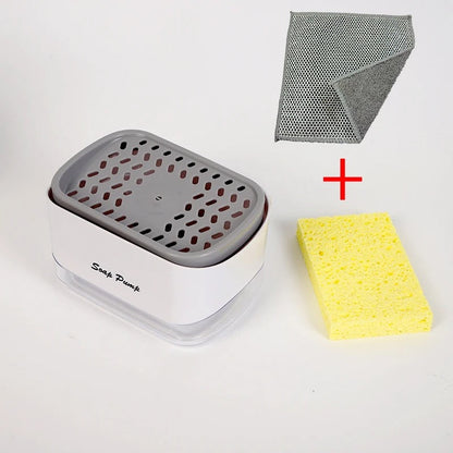 Soap and pump caddy dispenser