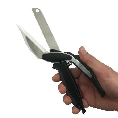 2 In 1 Multi-Function Stainless Steel Kitchen Scissors Cutter