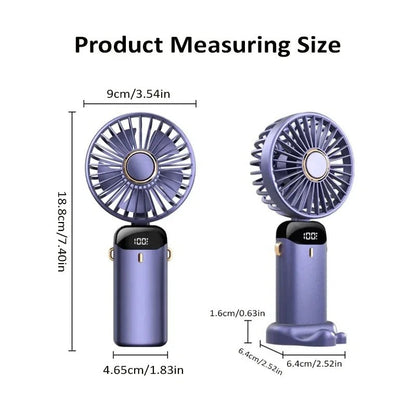 Foldable Portable Desk Outdoor Neck Hanging 5 Speed Fan