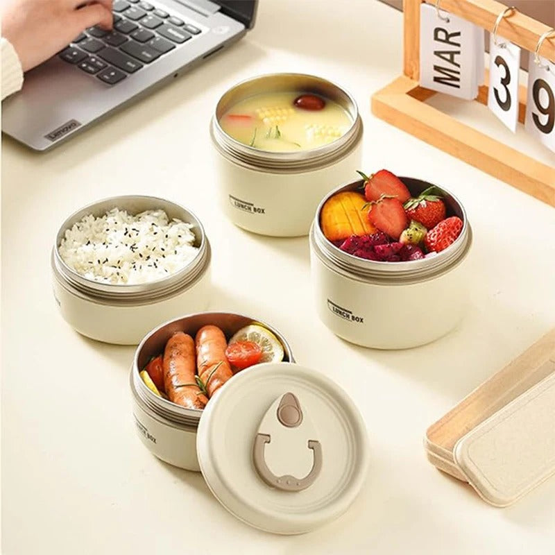 Steel Meal Box Set with Thermal Insulated Carry Bag