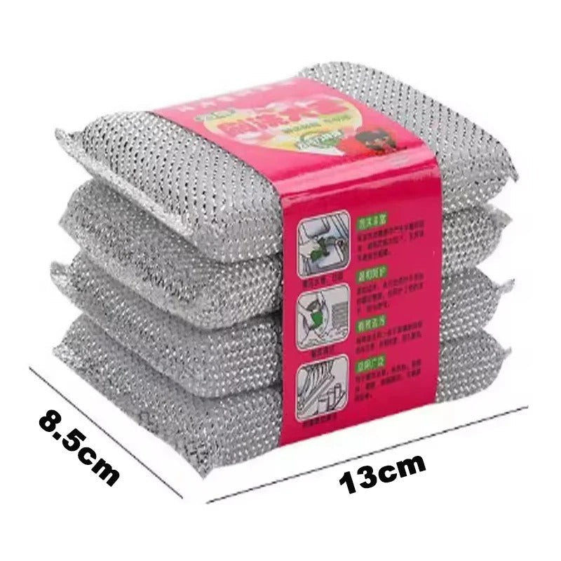 4Pcs Silver sponge
